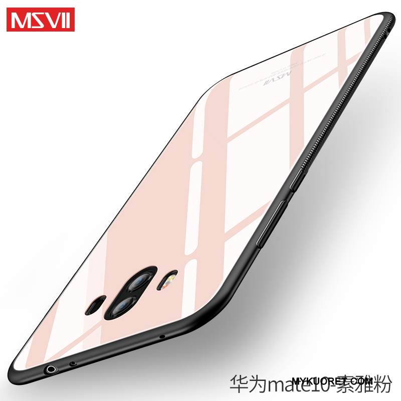 Kuori Huawei Mate 10 Laukut Lasi Ohut, Kotelo Huawei Mate 10 Pehmeä Neste Puhelimen Kuoret Karkaisu