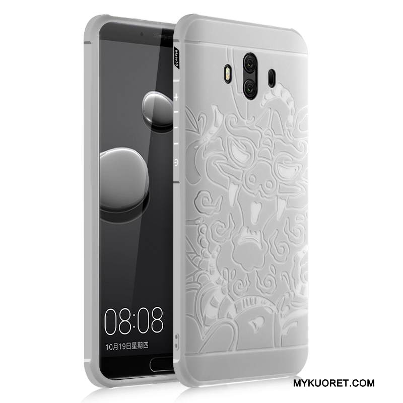Kuori Huawei Mate 10 Laukut Murtumaton Dragon, Kotelo Huawei Mate 10 Kohokuviointi Persoonallisuus Puhelimen Kuoret