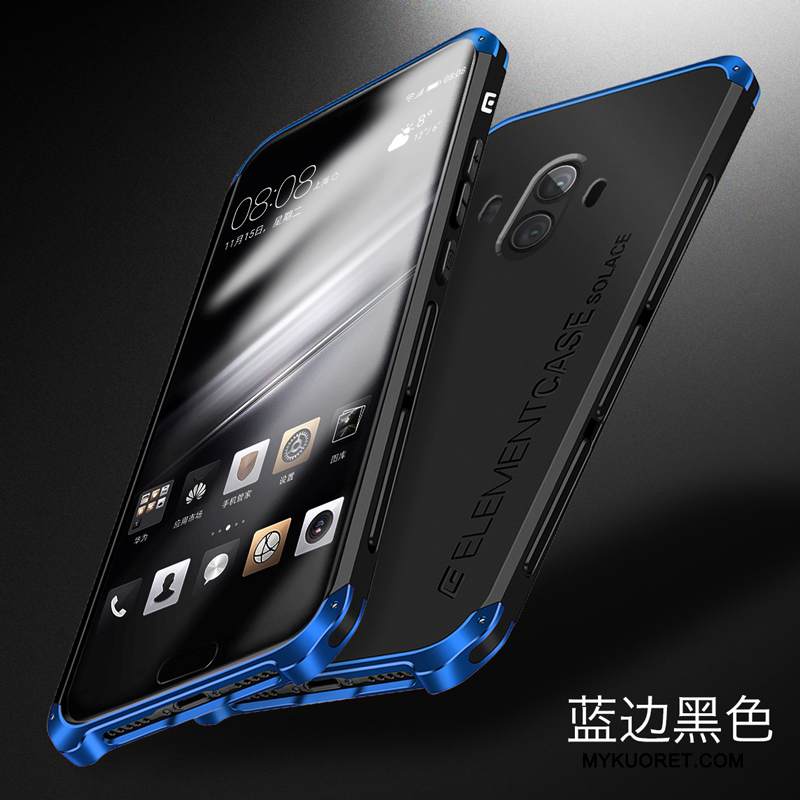 Kuori Huawei Mate 10 Laukut Murtumaton Hopea, Kotelo Huawei Mate 10 Metalli Kehys Puhelimen Kuoret