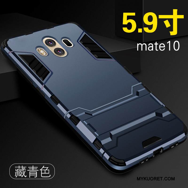 Kuori Huawei Mate 10 Laukut Murtumaton Puhelimen Kuoret, Kotelo Huawei Mate 10 Silikoni Pesty Suede Trendi