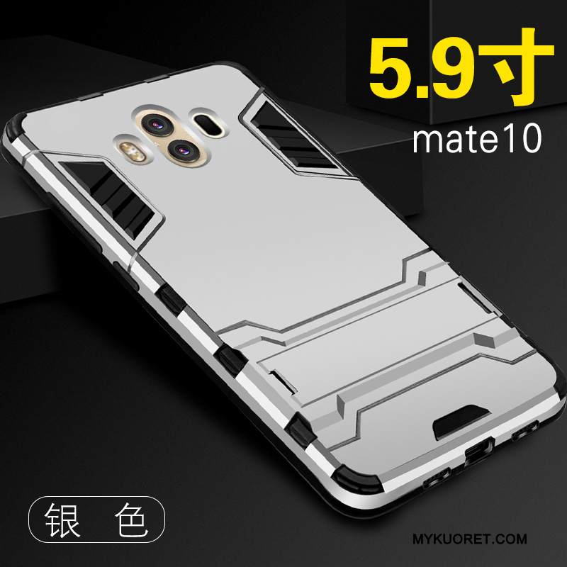 Kuori Huawei Mate 10 Laukut Murtumaton Puhelimen Kuoret, Kotelo Huawei Mate 10 Silikoni Pesty Suede Trendi