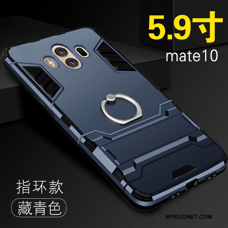 Kuori Huawei Mate 10 Laukut Murtumaton Puhelimen Kuoret, Kotelo Huawei Mate 10 Silikoni Pesty Suede Trendi