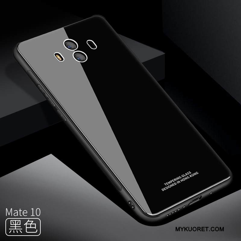 Kuori Huawei Mate 10 Laukut Murtumaton Puhelimen Kuoret, Kotelo Huawei Mate 10 Suojaus Lasi Punainen