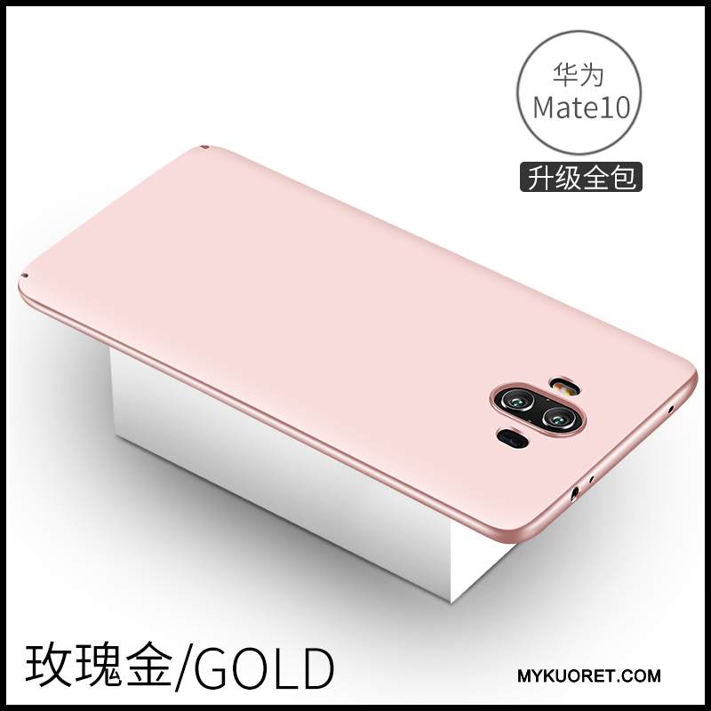 Kuori Huawei Mate 10 Laukut Musta Murtumaton, Kotelo Huawei Mate 10 Silikoni Pesty Suede Kova