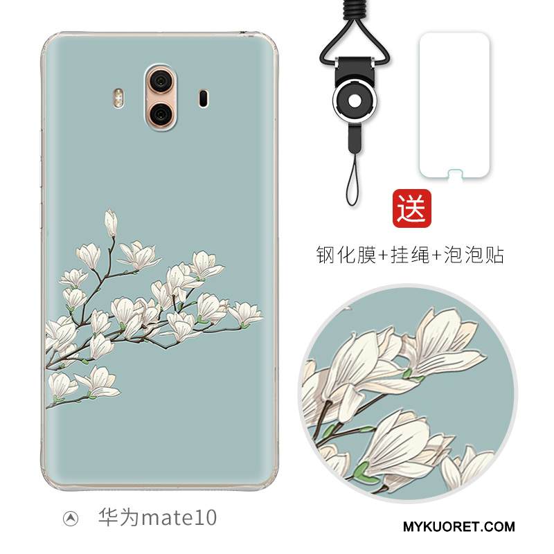 Kuori Huawei Mate 10 Laukut Puhelimen Kuoret Ihana, Kotelo Huawei Mate 10 Luova Murtumaton Vaaleansininen