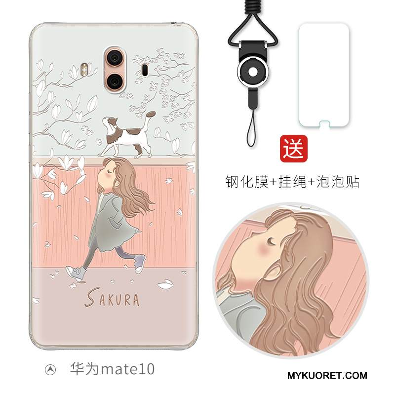 Kuori Huawei Mate 10 Laukut Puhelimen Kuoret Ihana, Kotelo Huawei Mate 10 Luova Murtumaton Vaaleansininen