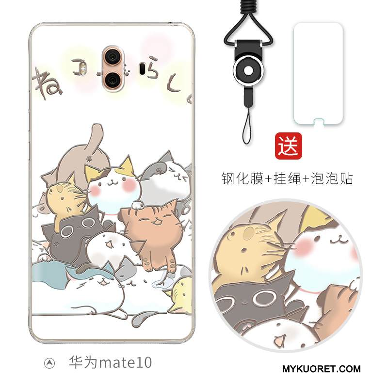 Kuori Huawei Mate 10 Laukut Puhelimen Kuoret Ihana, Kotelo Huawei Mate 10 Luova Murtumaton Vaaleansininen