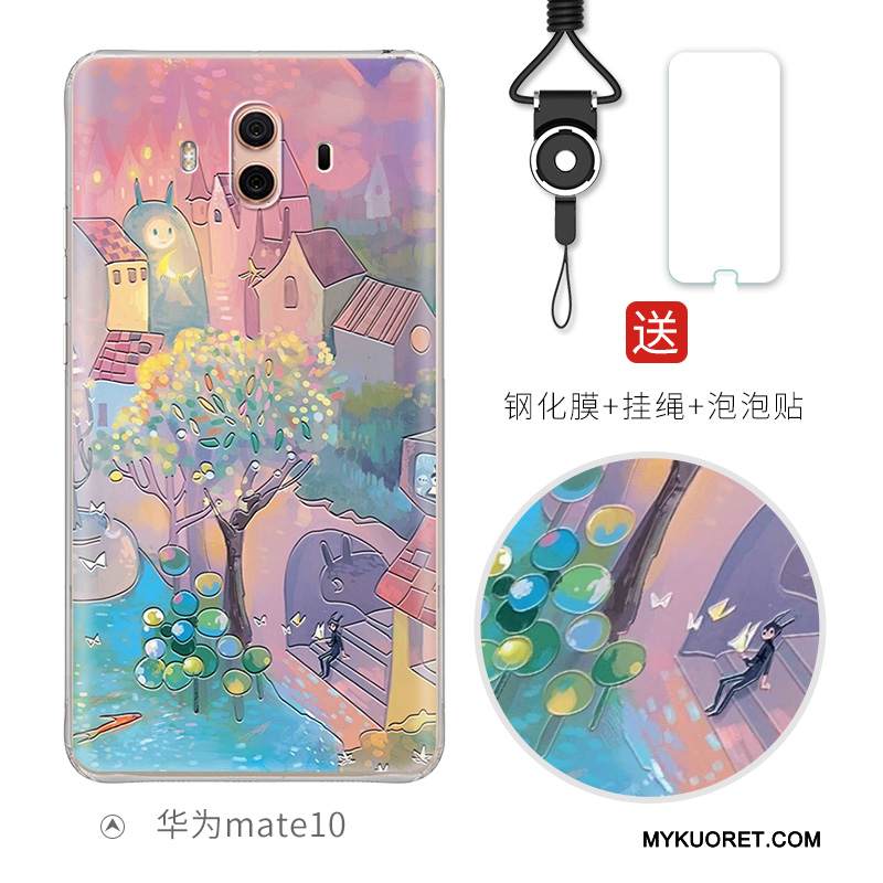 Kuori Huawei Mate 10 Laukut Puhelimen Kuoret Ihana, Kotelo Huawei Mate 10 Luova Murtumaton Vaaleansininen