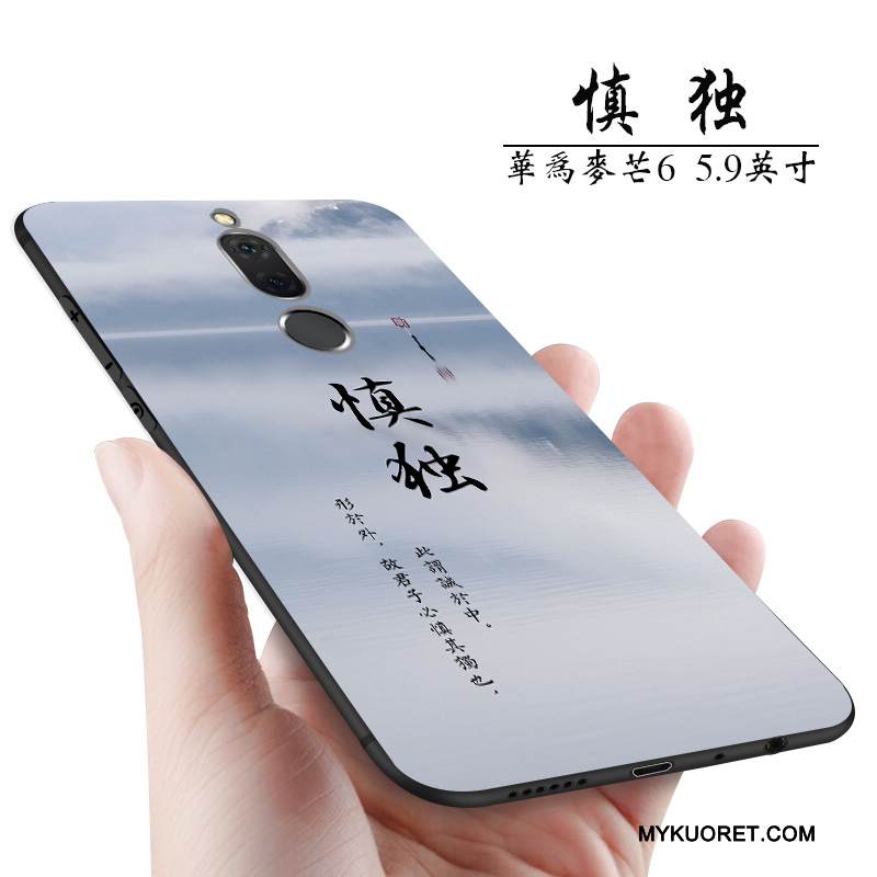 Kuori Huawei Mate 10 Lite Laukut Pesty Suede Harmaa, Kotelo Huawei Mate 10 Lite Luova Puhelimen Kuoret Persoonallisuus