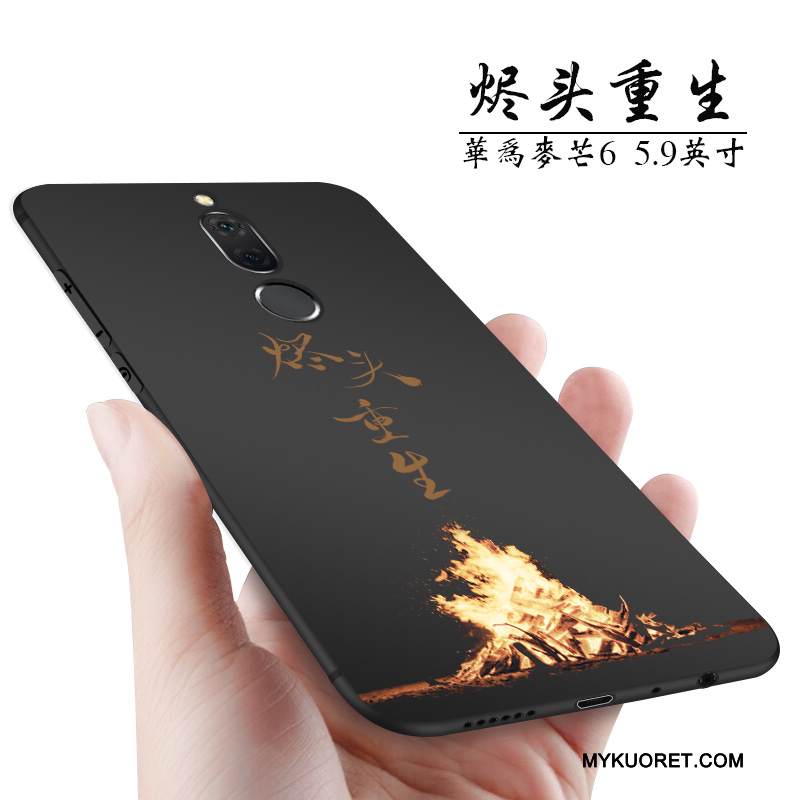 Kuori Huawei Mate 10 Lite Laukut Pesty Suede Harmaa, Kotelo Huawei Mate 10 Lite Luova Puhelimen Kuoret Persoonallisuus