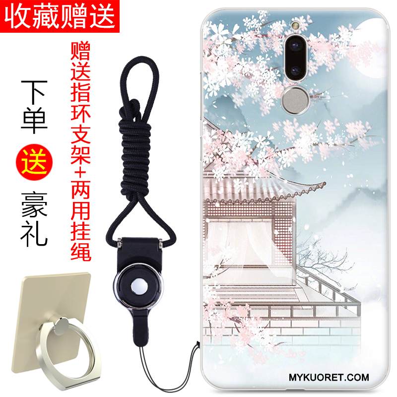 Kuori Huawei Mate 10 Lite Laukut Puhelimen Kuoret Persoonallisuus, Kotelo Huawei Mate 10 Lite Silikoni Trendi Vaaleansininen