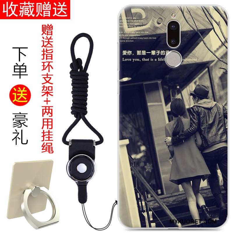 Kuori Huawei Mate 10 Lite Laukut Puhelimen Kuoret Persoonallisuus, Kotelo Huawei Mate 10 Lite Silikoni Trendi Vaaleansininen