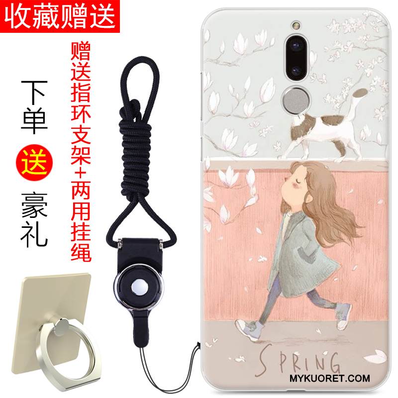 Kuori Huawei Mate 10 Lite Laukut Puhelimen Kuoret Persoonallisuus, Kotelo Huawei Mate 10 Lite Silikoni Trendi Vaaleansininen