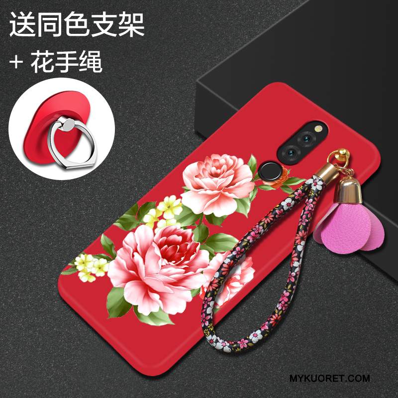 Kuori Huawei Mate 10 Lite Laukut Punainen Murtumaton, Kotelo Huawei Mate 10 Lite Suojaus Puhelimen Kuoret