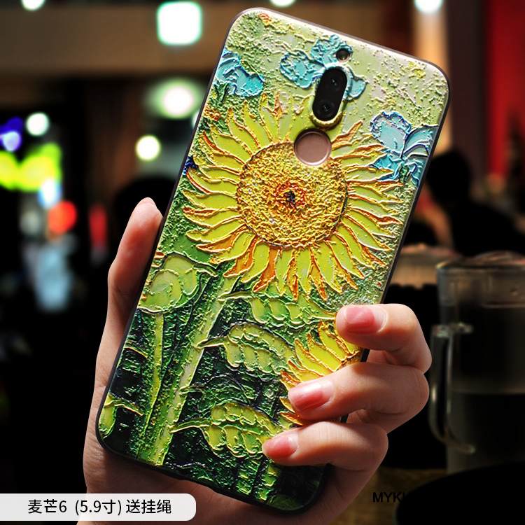 Kuori Huawei Mate 10 Lite Laukut Taide Trendi, Kotelo Huawei Mate 10 Lite Luova Vihreä Persoonallisuus