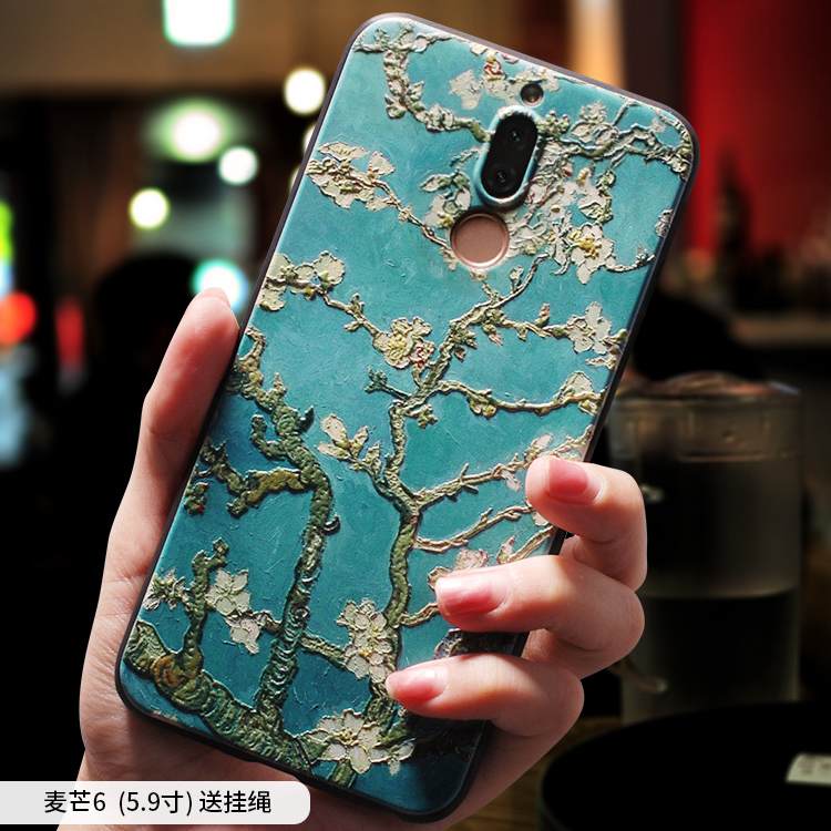 Kuori Huawei Mate 10 Lite Laukut Taide Trendi, Kotelo Huawei Mate 10 Lite Luova Vihreä Persoonallisuus