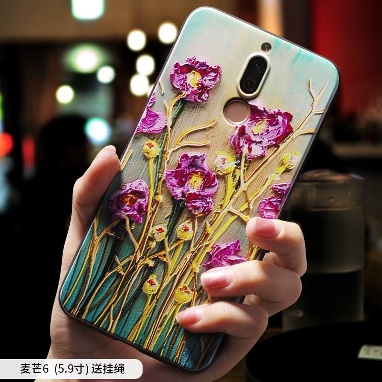 Kuori Huawei Mate 10 Lite Laukut Taide Trendi, Kotelo Huawei Mate 10 Lite Luova Vihreä Persoonallisuus