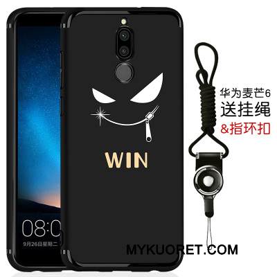 Kuori Huawei Mate 10 Lite Laukut Yksinkertainen Pesty Suede, Kotelo Huawei Mate 10 Lite Silikoni Ultra Musta