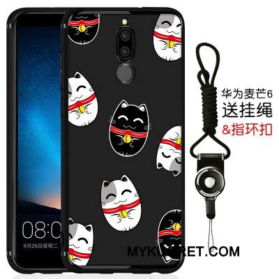 Kuori Huawei Mate 10 Lite Laukut Yksinkertainen Pesty Suede, Kotelo Huawei Mate 10 Lite Silikoni Ultra Musta