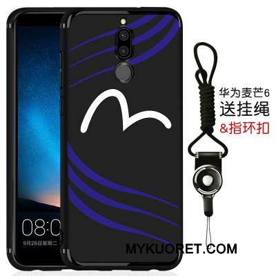 Kuori Huawei Mate 10 Lite Laukut Yksinkertainen Pesty Suede, Kotelo Huawei Mate 10 Lite Silikoni Ultra Musta