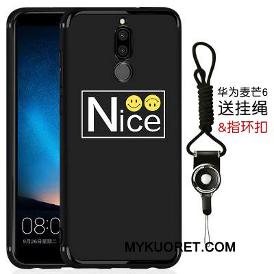 Kuori Huawei Mate 10 Lite Laukut Yksinkertainen Pesty Suede, Kotelo Huawei Mate 10 Lite Silikoni Ultra Musta