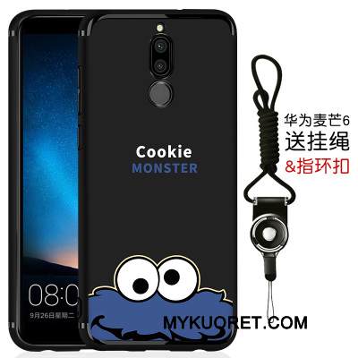 Kuori Huawei Mate 10 Lite Laukut Yksinkertainen Pesty Suede, Kotelo Huawei Mate 10 Lite Silikoni Ultra Musta