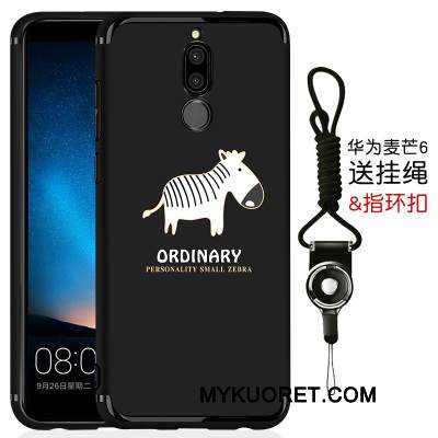 Kuori Huawei Mate 10 Lite Laukut Yksinkertainen Pesty Suede, Kotelo Huawei Mate 10 Lite Silikoni Ultra Musta