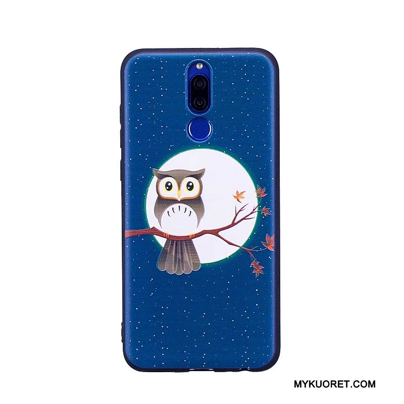 Kuori Huawei Mate 10 Lite Maalaus Trendi Punainen, Kotelo Huawei Mate 10 Lite Kohokuviointi Puhelimen Kuoret Nuoret