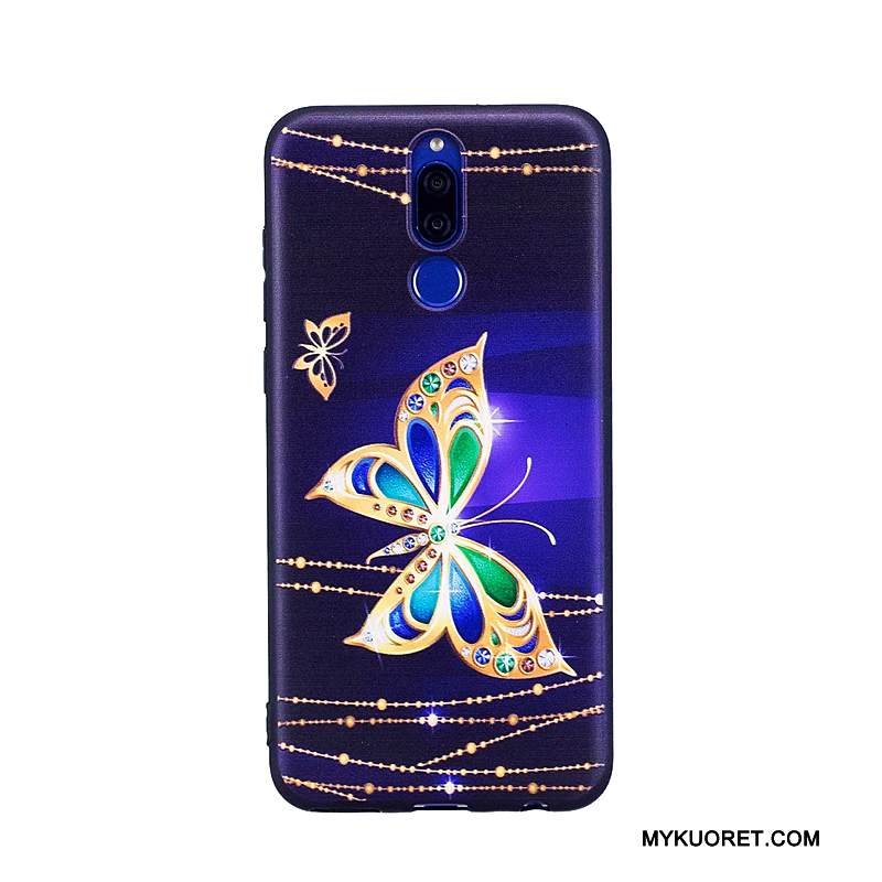 Kuori Huawei Mate 10 Lite Maalaus Trendi Punainen, Kotelo Huawei Mate 10 Lite Kohokuviointi Puhelimen Kuoret Nuoret