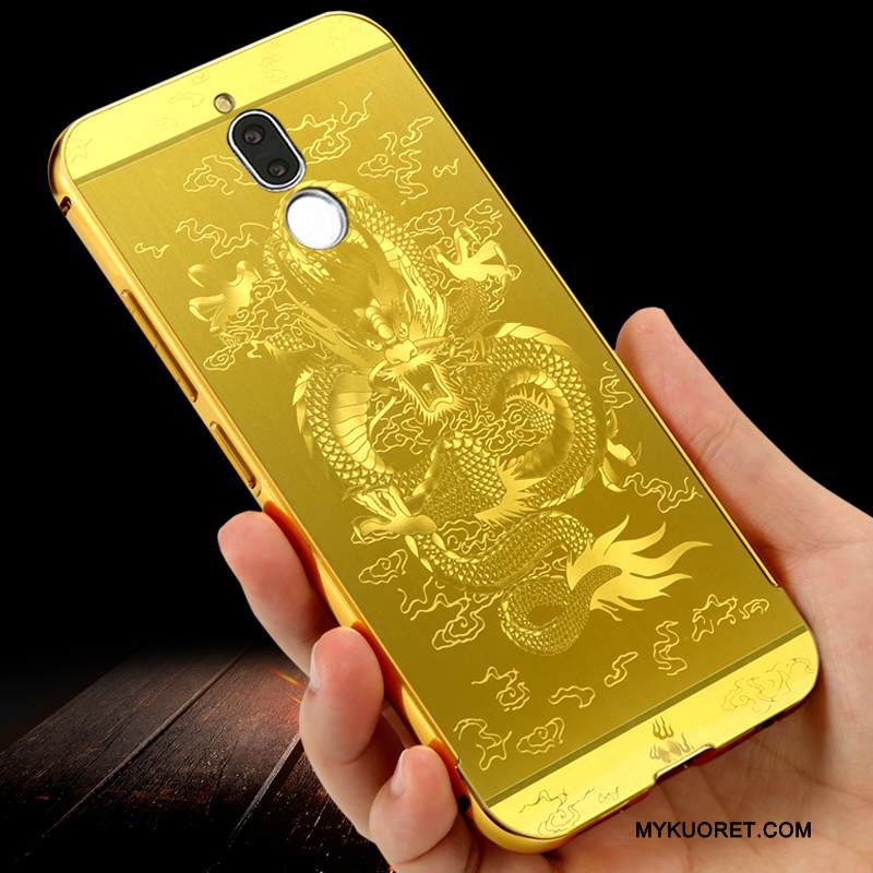 Kuori Huawei Mate 10 Lite Metalli Kulta Kehys, Kotelo Huawei Mate 10 Lite Laukut Puhelimen Kuoret Kova
