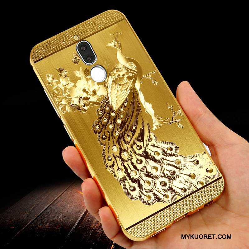 Kuori Huawei Mate 10 Lite Metalli Kulta Kehys, Kotelo Huawei Mate 10 Lite Laukut Puhelimen Kuoret Kova