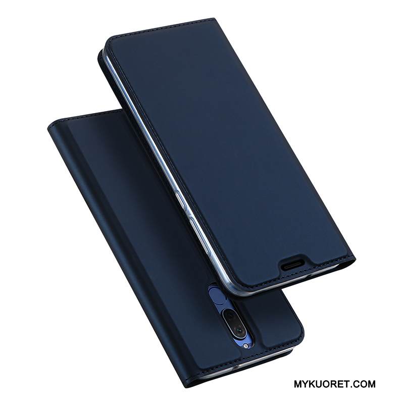 Kuori Huawei Mate 10 Lite Nahka Kulta Puhelimen Kuoret, Kotelo Huawei Mate 10 Lite Kuoret Murtumaton