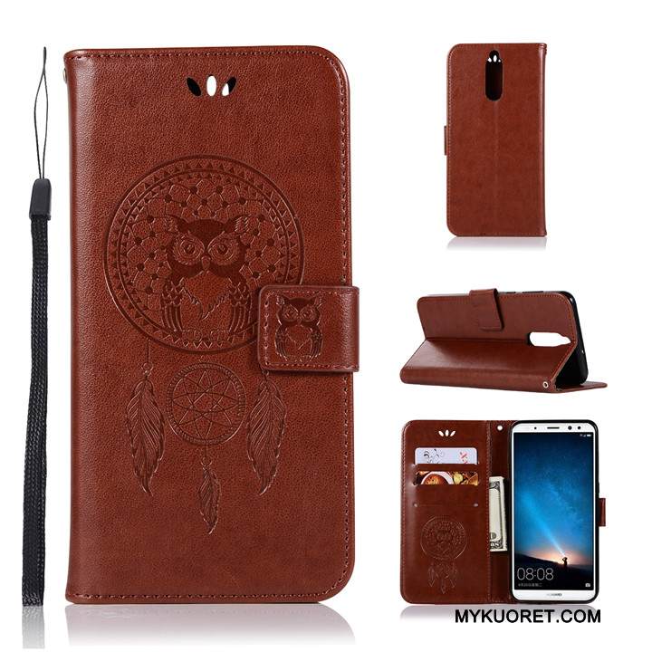 Kuori Huawei Mate 10 Lite Nahka Murtumaton, Kotelo Huawei Mate 10 Lite Suojaus