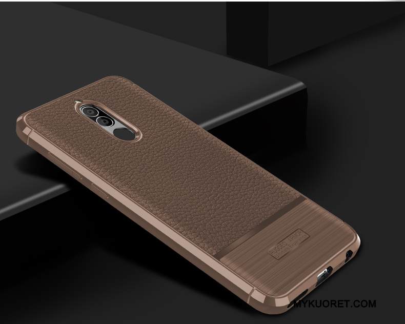 Kuori Huawei Mate 10 Lite Nahka Musta Kukkakuvio, Kotelo Huawei Mate 10 Lite Silikoni Puhelimen Kuoret Murtumaton