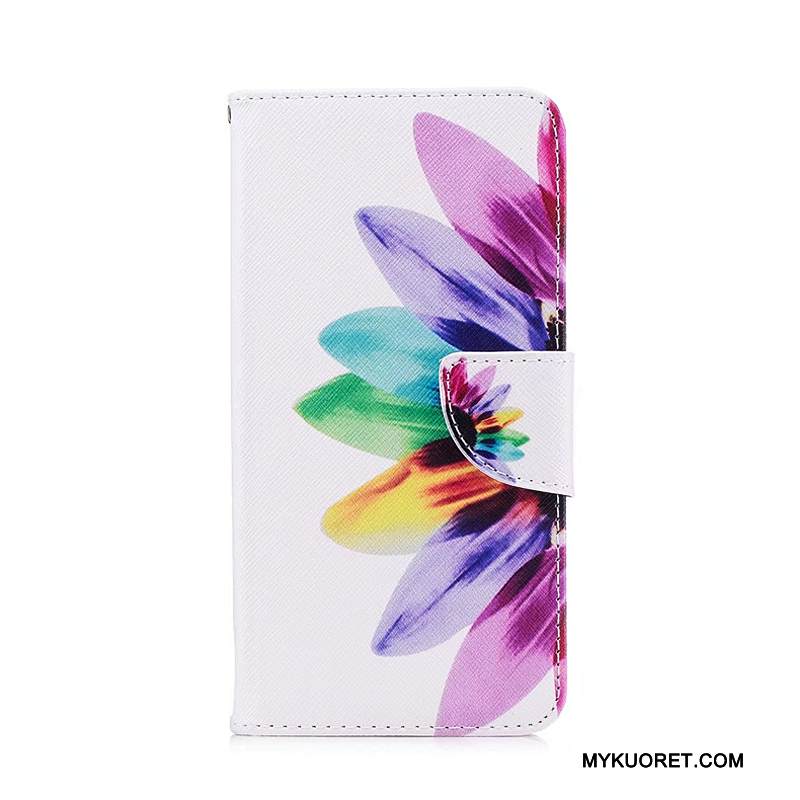 Kuori Huawei Mate 10 Lite Nahka Violetti Puhelimen Kuoret, Kotelo Huawei Mate 10 Lite Suojaus Nuoret