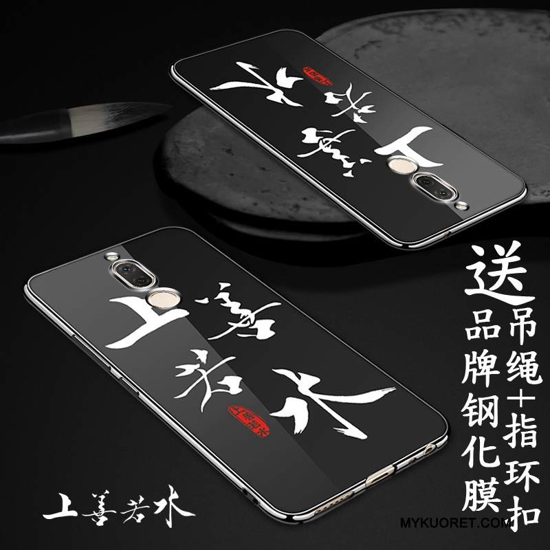 Kuori Huawei Mate 10 Lite Pehmeä Neste Murtumaton Trendi, Kotelo Huawei Mate 10 Lite Laukut Persoonallisuus Musta