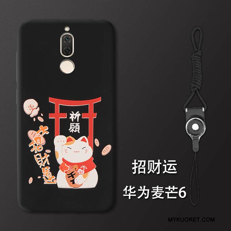 Kuori Huawei Mate 10 Lite Pehmeä Neste Persoonallisuus Punainen, Kotelo Huawei Mate 10 Lite Suojaus Puhelimen Kuoret Pesty Suede