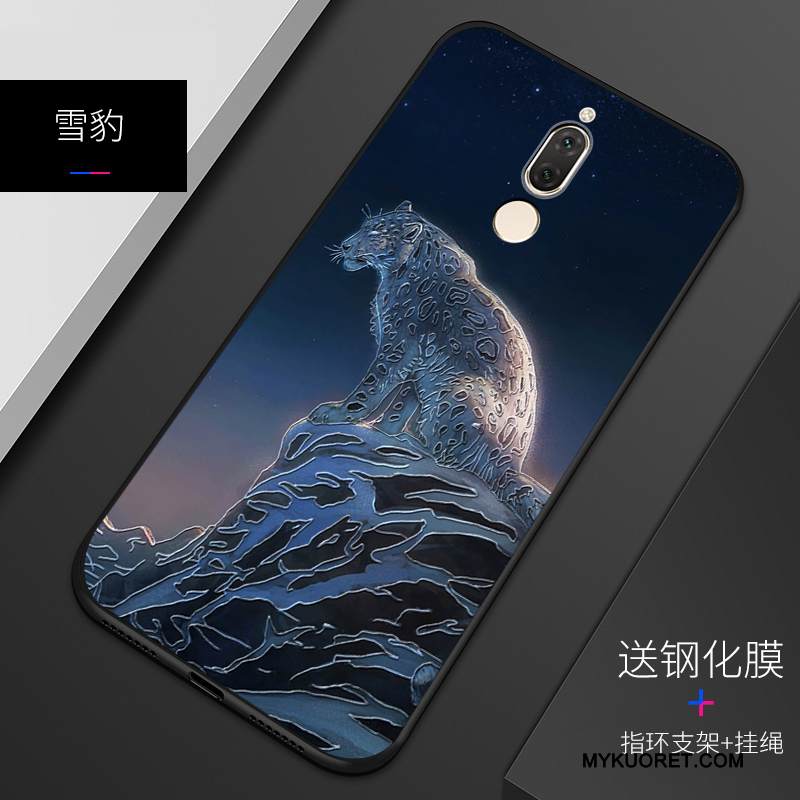 Kuori Huawei Mate 10 Lite Pehmeä Neste Puhelimen Kuoret Murtumaton, Kotelo Huawei Mate 10 Lite Kohokuviointi Muokata Valkoinen