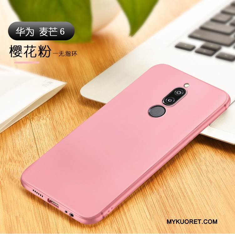 Kuori Huawei Mate 10 Lite Pehmeä Neste Puhelimen Kuoret Ohut, Kotelo Huawei Mate 10 Lite Laukut Musta Magneettinen