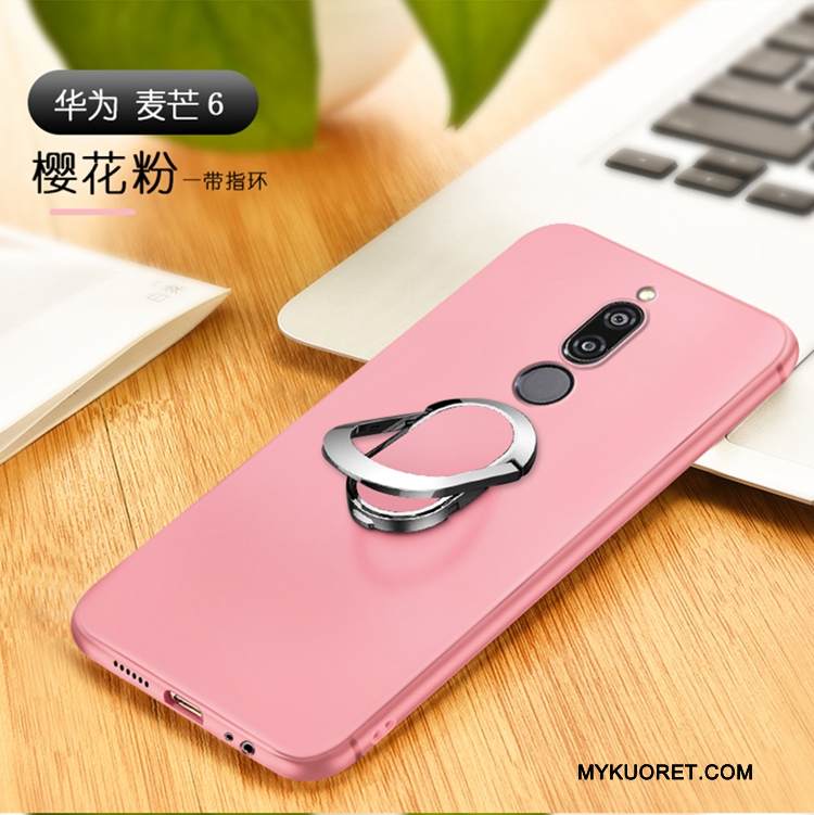 Kuori Huawei Mate 10 Lite Pehmeä Neste Puhelimen Kuoret Ohut, Kotelo Huawei Mate 10 Lite Laukut Musta Magneettinen