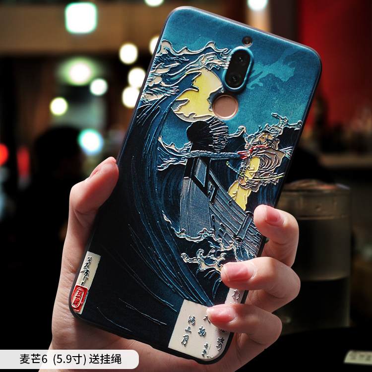 Kuori Huawei Mate 10 Lite Pehmeä Neste Puhelimen Kuoret Trendi, Kotelo Huawei Mate 10 Lite Luova Kissa Murtumaton