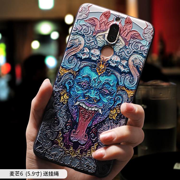 Kuori Huawei Mate 10 Lite Pehmeä Neste Puhelimen Kuoret Trendi, Kotelo Huawei Mate 10 Lite Luova Kissa Murtumaton