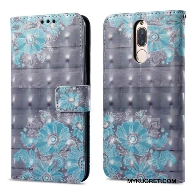 Kuori Huawei Mate 10 Lite Salkku Jauhe, Kotelo Huawei Mate 10 Lite Nahka