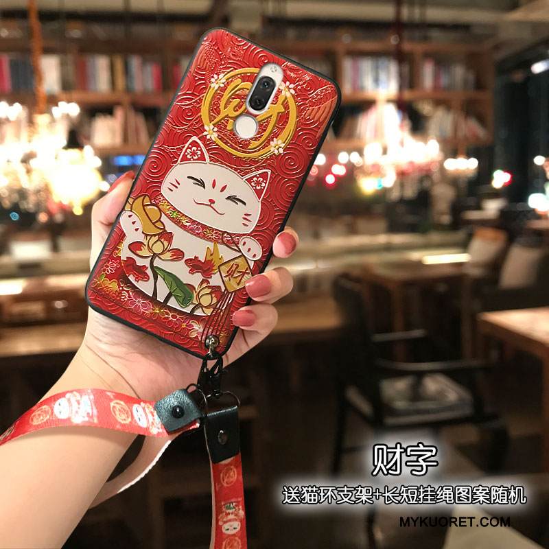 Kuori Huawei Mate 10 Lite Sarjakuva Persoonallisuus Puhelimen Kuoret, Kotelo Huawei Mate 10 Lite Silikoni Pitkä Kissa