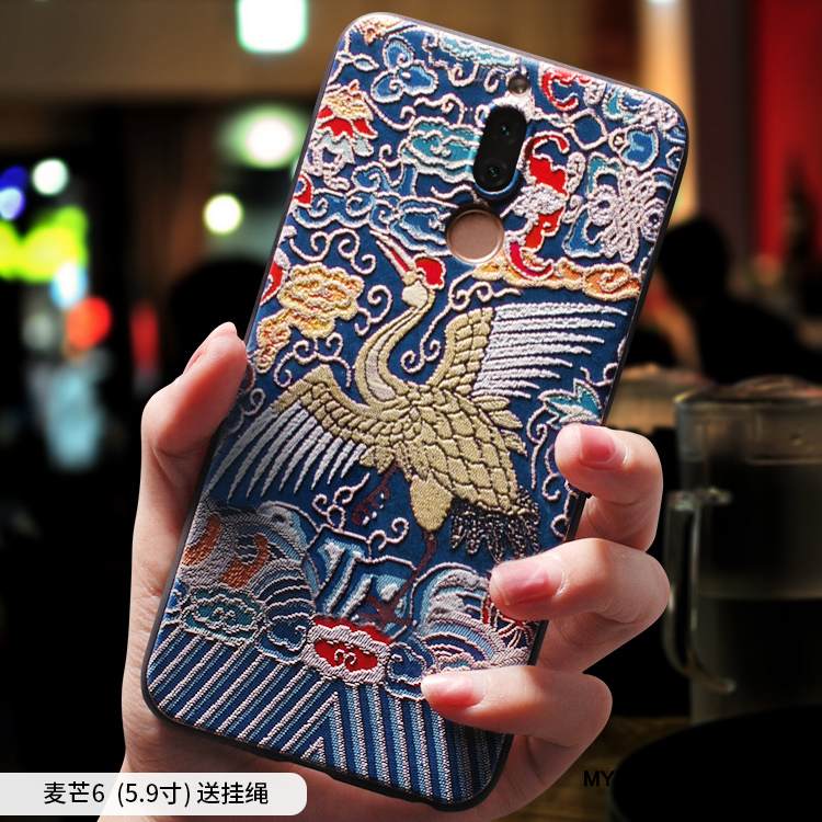 Kuori Huawei Mate 10 Lite Silikoni Etninen Puhelimen Kuoret, Kotelo Huawei Mate 10 Lite Pehmeä Neste Persoonallisuus Jauhe