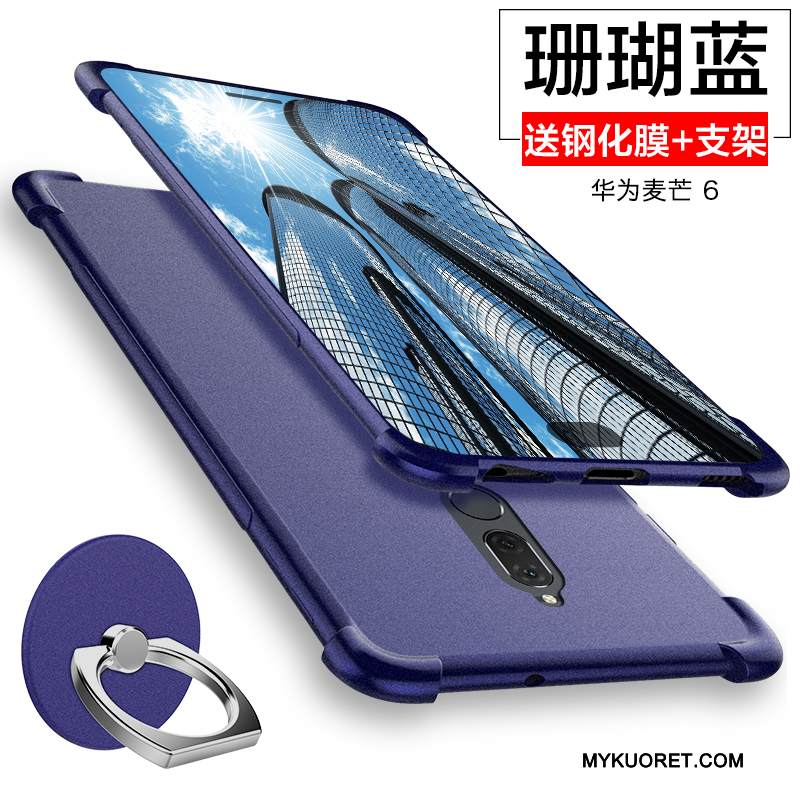 Kuori Huawei Mate 10 Lite Silikoni Puhelimen Kuoret Hopea, Kotelo Huawei Mate 10 Lite Suojaus Suupaltti Murtumaton