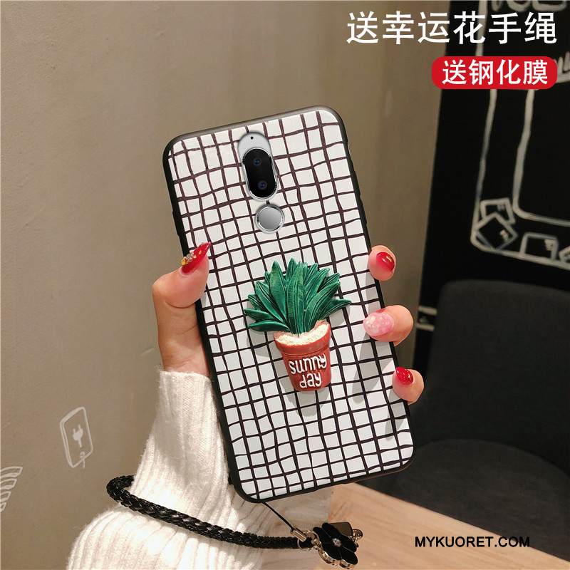 Kuori Huawei Mate 10 Lite Silikoni Puhelimen Kuoret Murtumaton, Kotelo Huawei Mate 10 Lite Luova Valkoinen