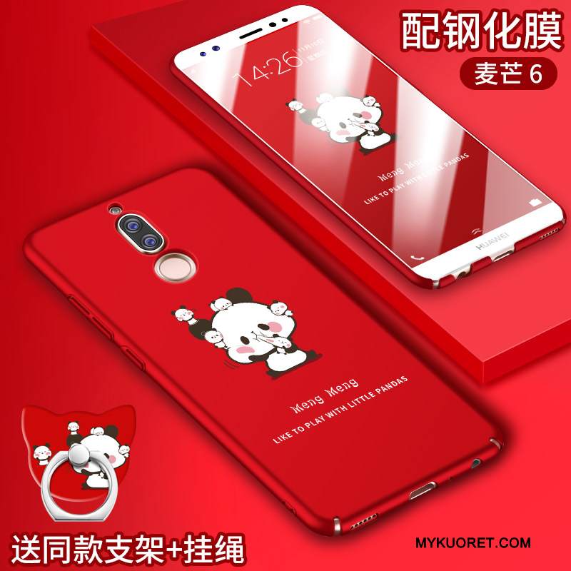 Kuori Huawei Mate 10 Lite Silikoni Punainen Ihana, Kotelo Huawei Mate 10 Lite Laukut Puhelimen Kuoret Murtumaton