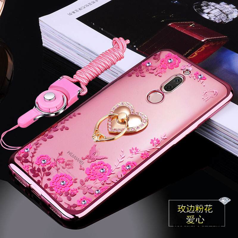 Kuori Huawei Mate 10 Lite Suojaus Murtumaton Puhelimen Kuoret, Kotelo Huawei Mate 10 Lite Pehmeä Neste Rengas Jauhe