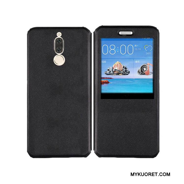 Kuori Huawei Mate 10 Lite Suojaus Puhelimen Kuoret Tummansininen, Kotelo Huawei Mate 10 Lite Nahka